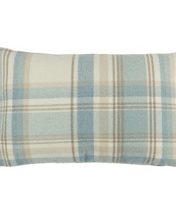 Fundas de cojín a cuadros Heritage en azul pato McAlister