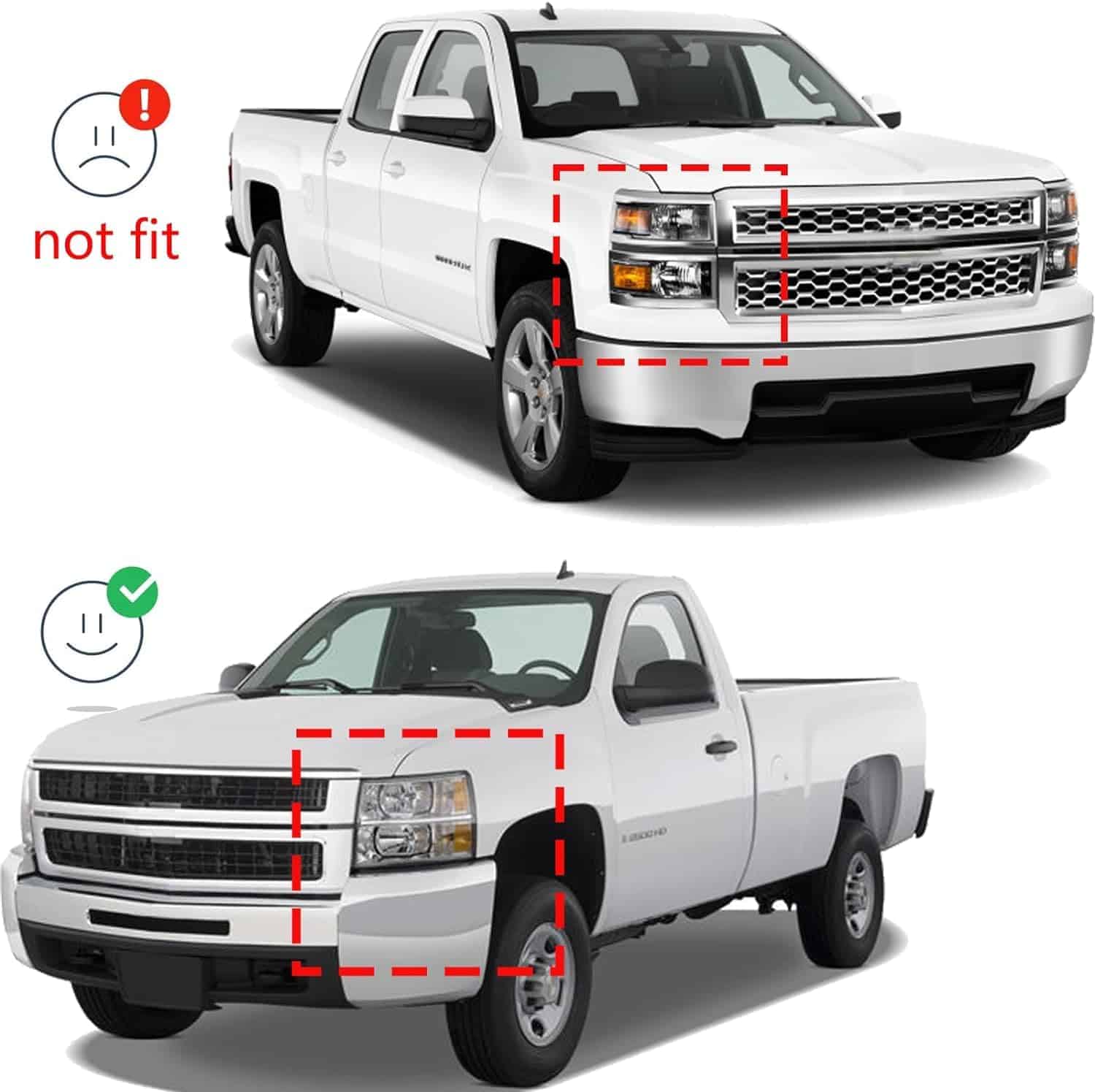 Juego de Faros Delanteros para Chevy Silverado 1500 - Imagen 8