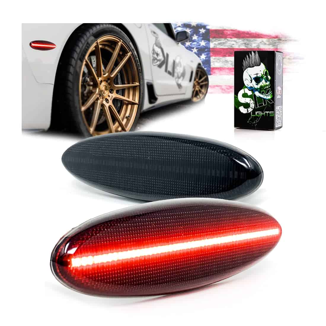 SLK-Lights C5 Luces LED Traseras del Marcador Lateral del