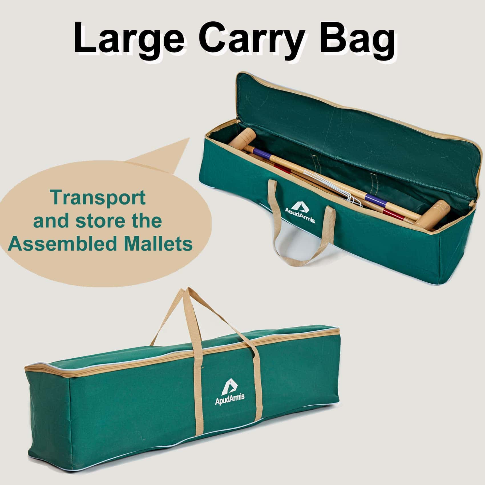 Juego de Croquet ApudArmis de 35 pulgadas para Seis - Imagen 8