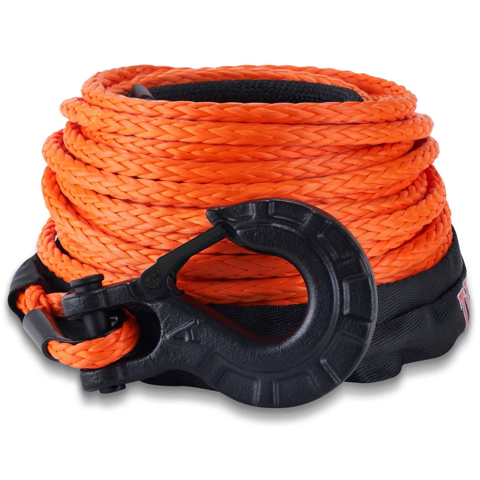 Cuerda de Winch Sintética TYT 3/8" X 92' con Gancho, Cable
