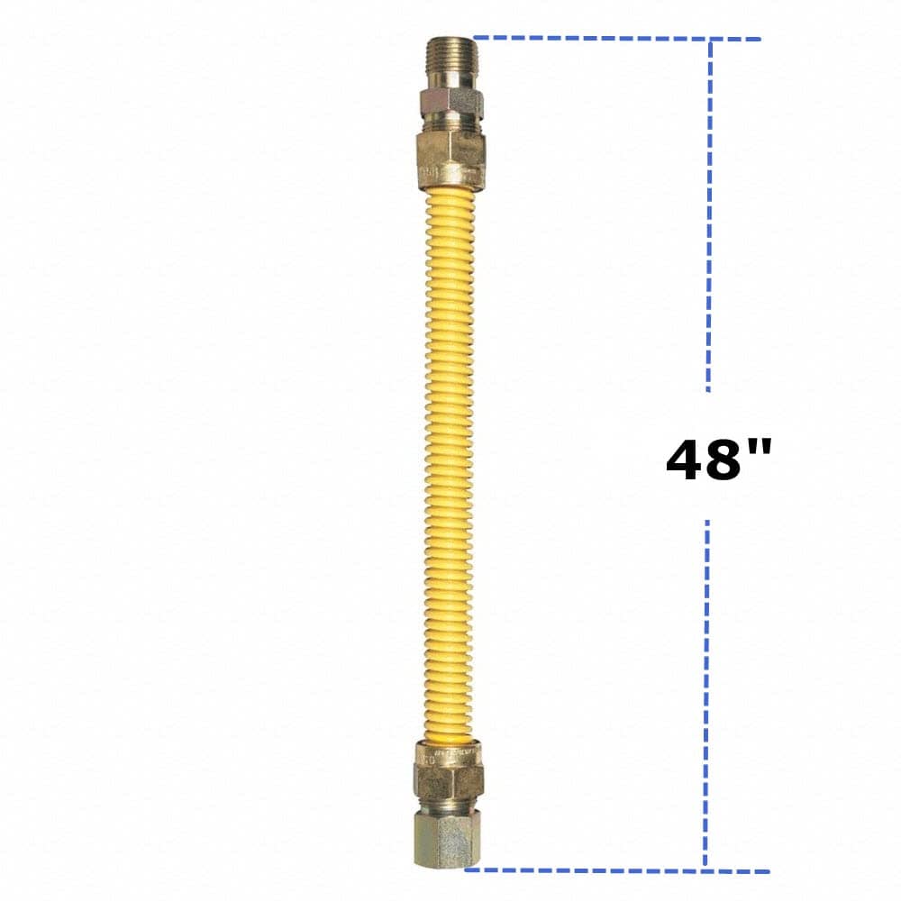 EZ-Fluid 48" S.S Corrugado Recubierto de Epoxi Amarillo - Imagen 7