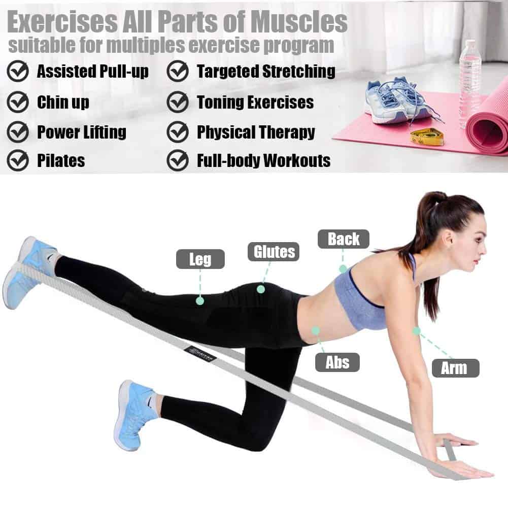 Bandas largas de resistencia GAIYAH FITNESS para mujeres - - Imagen 5