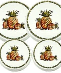 SET DE 4 CUBIERTAS PARA QUEMADORES DE COCINA REDONDOS (PIÑA)