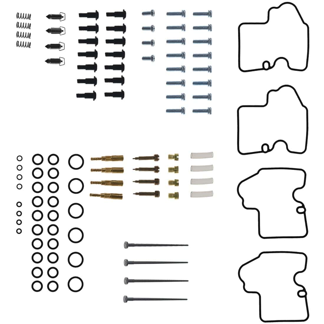 Kit de 4 Juntas de Carburador y Jets para Yamaha YZF-R6 600