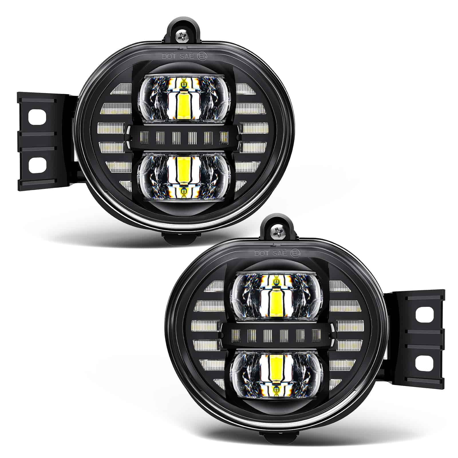 M MIBAHE 2PCS Luces de Niebla LED con DRL Compatible con