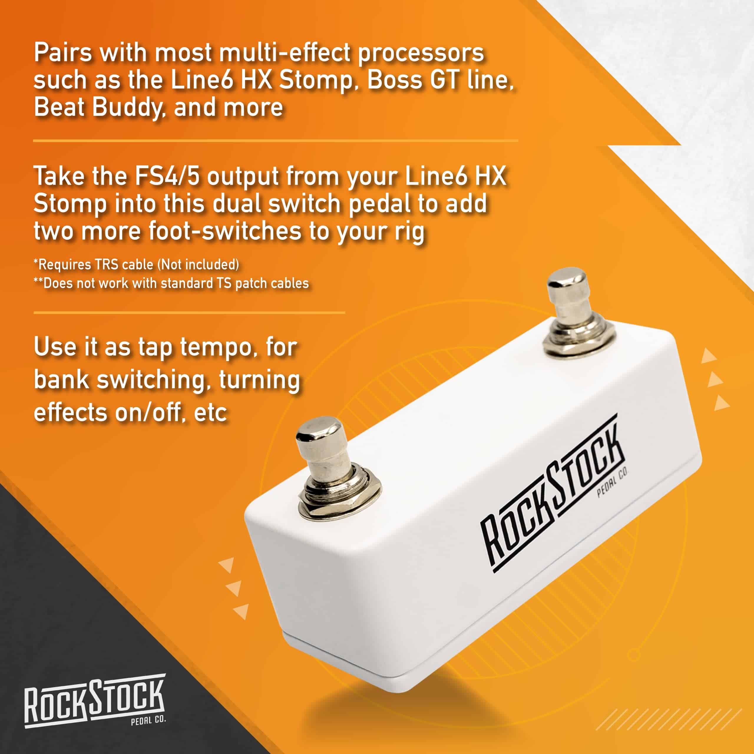 Pedal de Doble Interruptor Rock Stock - Versátil Pedal de - Imagen 3