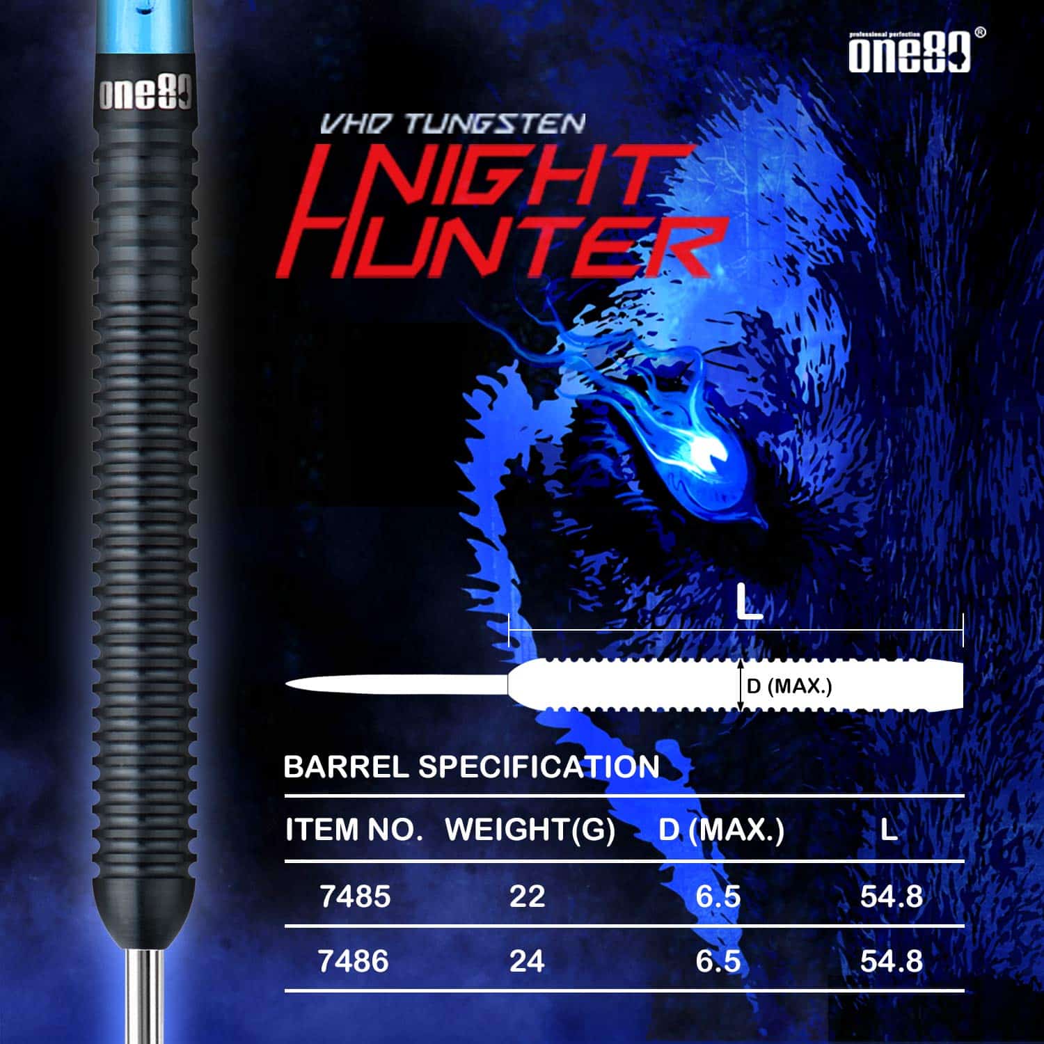 ONE80 90% Tungsten Steel Tip Darts Sets -Darts Set - Imagen 4