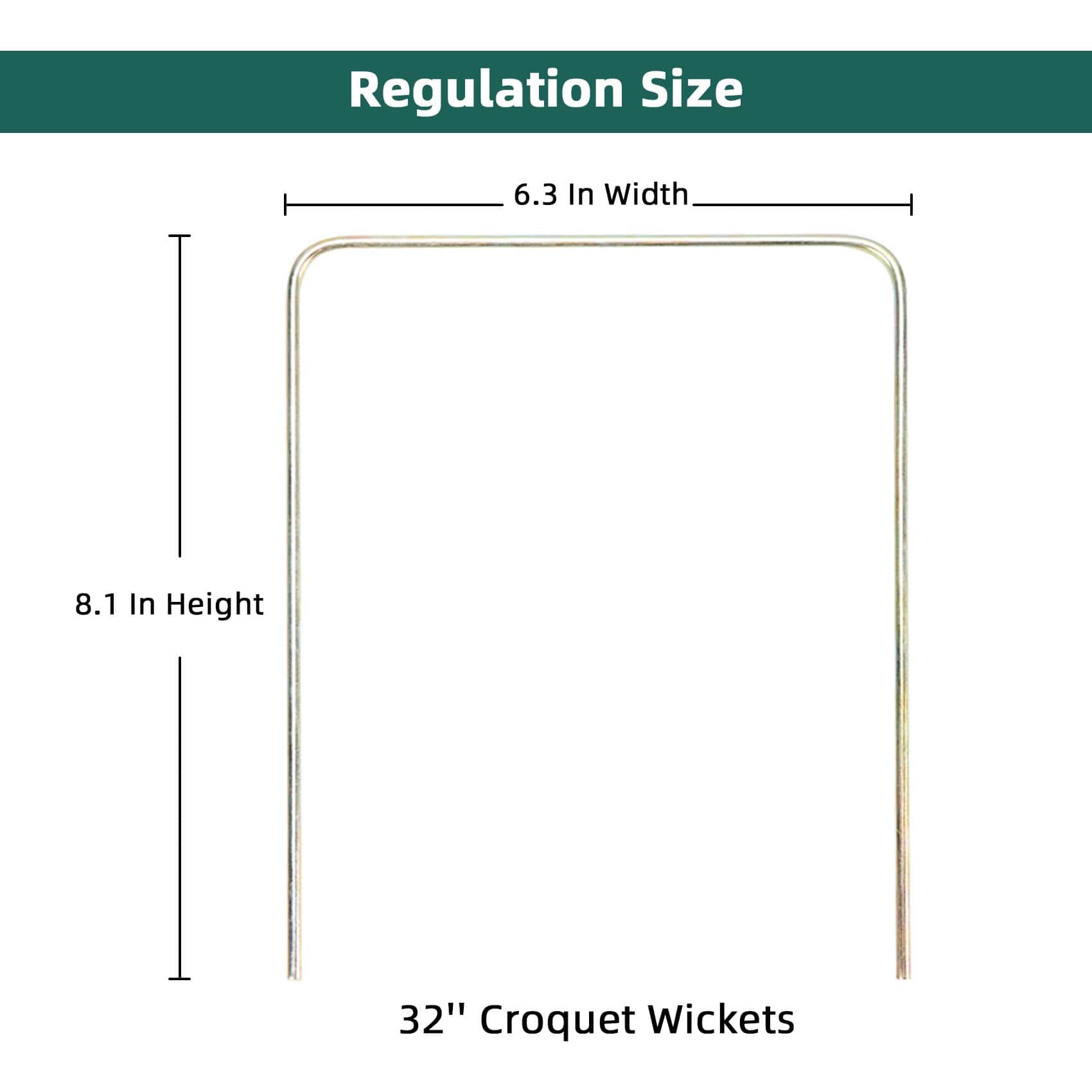 ApudArmis Regulation Croquet Wickets, Set de 9 Coloridos - Imagen 3