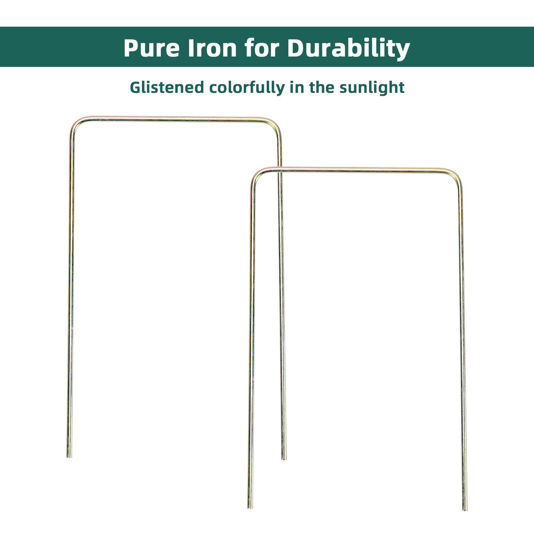 ApudArmis Deluxe Size Croquet Wickets, Set de 9 Coloridos - Imagen 5