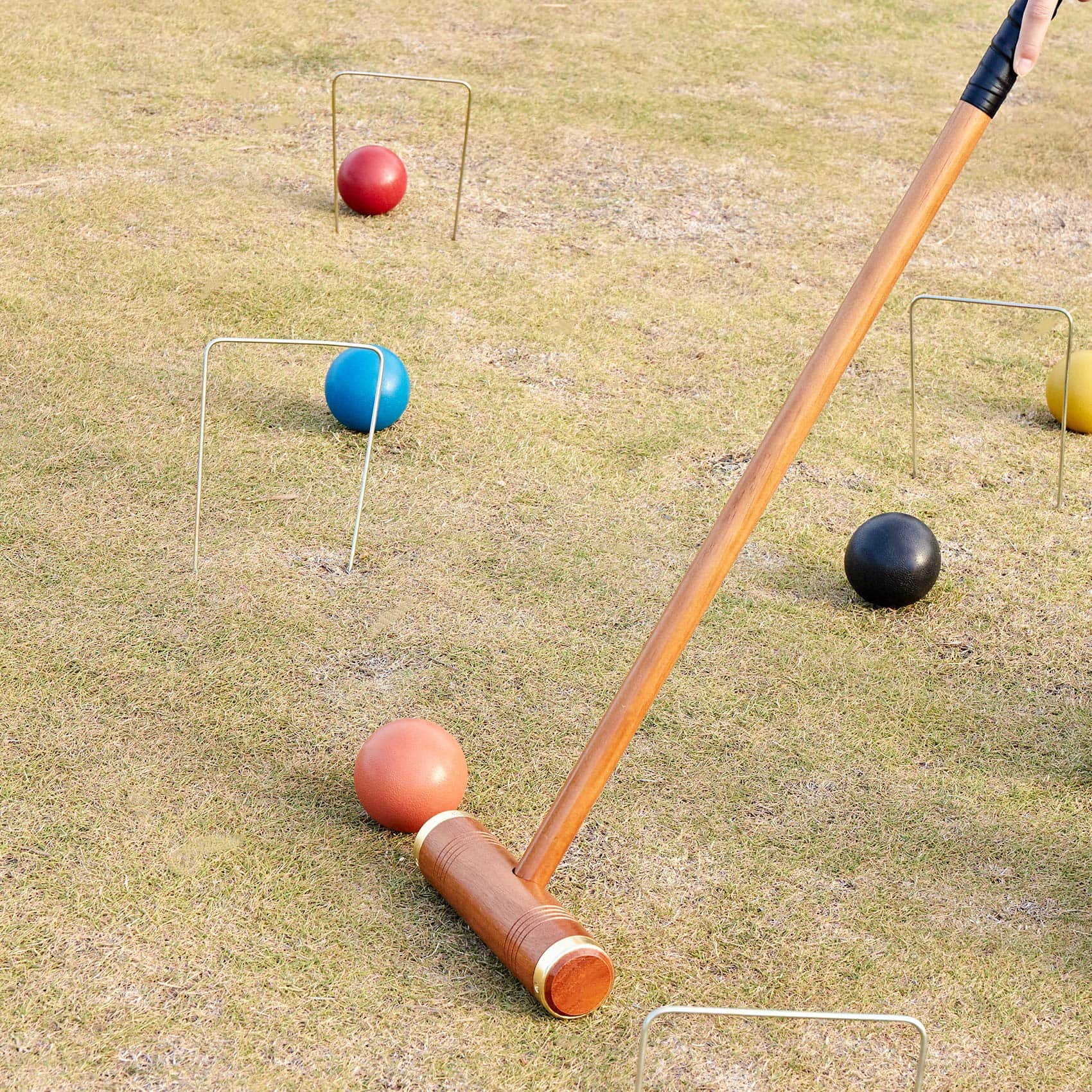 ApudArmis Deluxe Size Croquet Wickets, Set de 9 Coloridos - Imagen 7