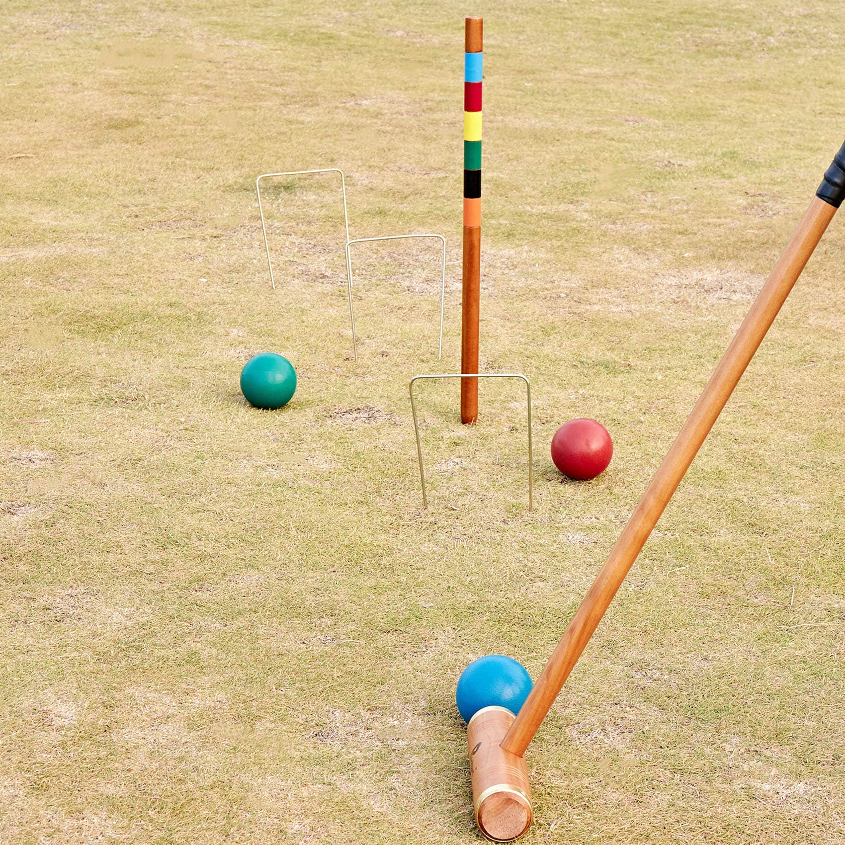 ApudArmis Deluxe Size Croquet Wickets, Set de 9 Coloridos - Imagen 9