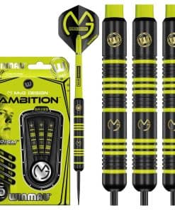 Juego de dardos de punta de acero Winmau -Negro