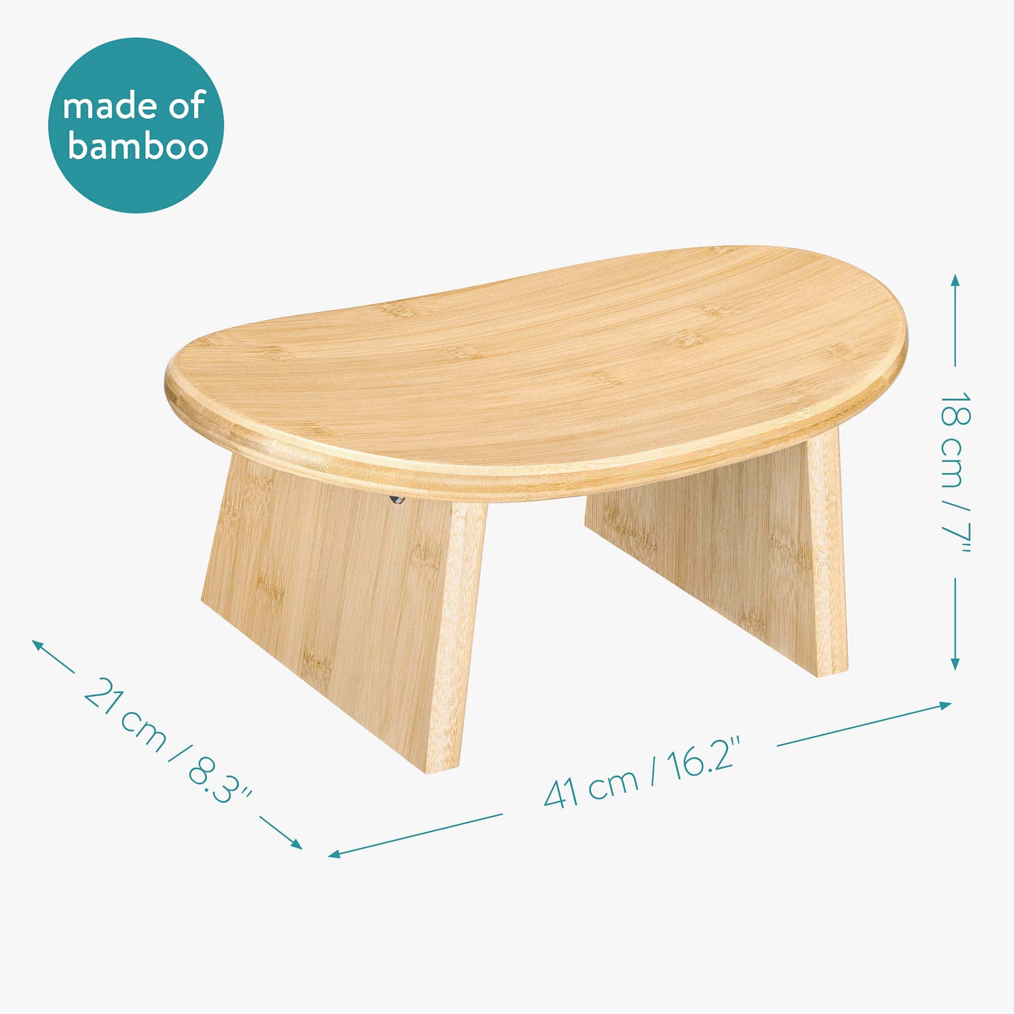 Taburete de meditación de bambú Navaris - Banco para - Imagen 4