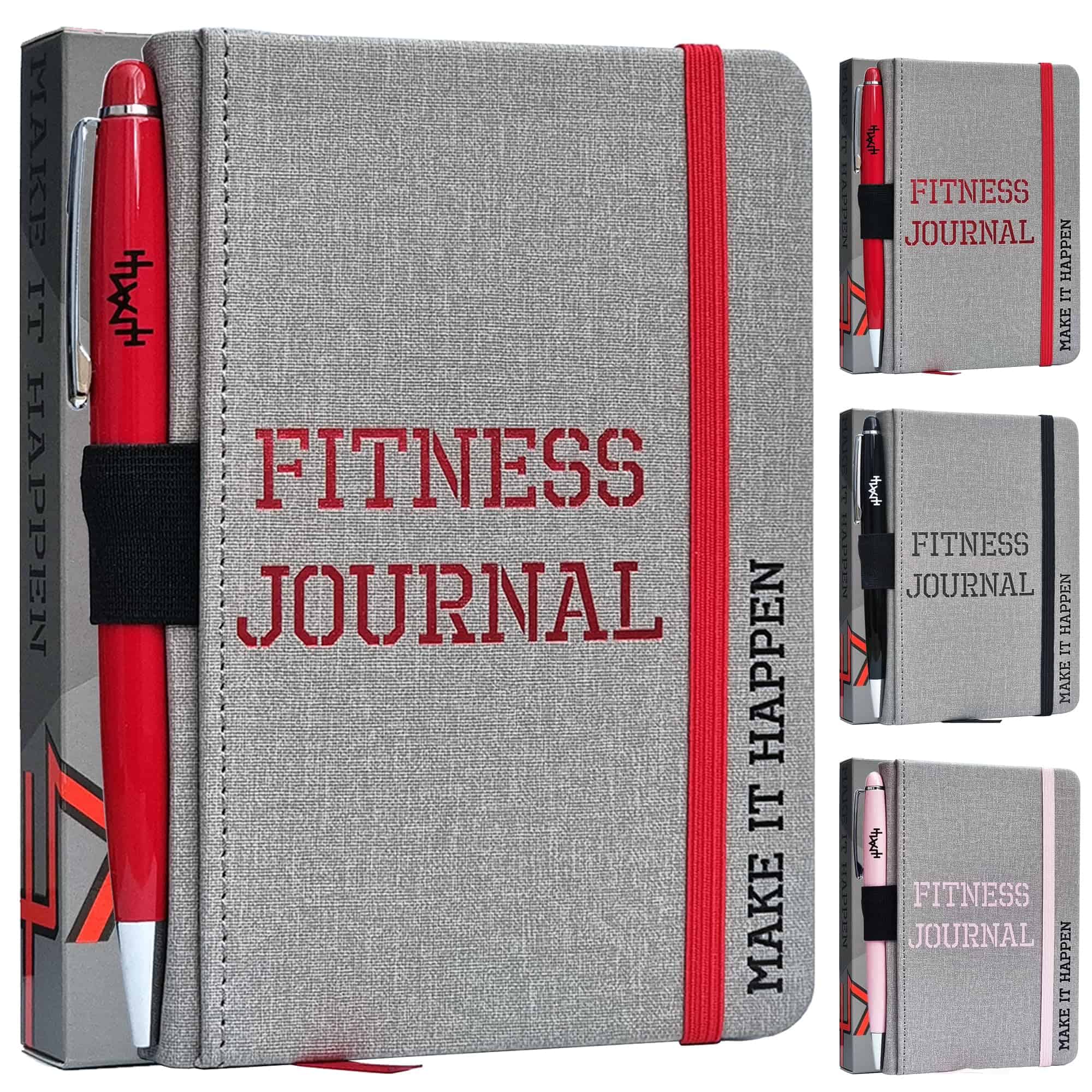 MaLetics - Diario de Fitness de Bolsillo A6 - -Rojo