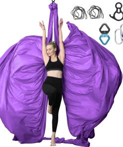 Conjunto de Aerial Silks Yoga Swing SKYPHAROS de 11 yardas