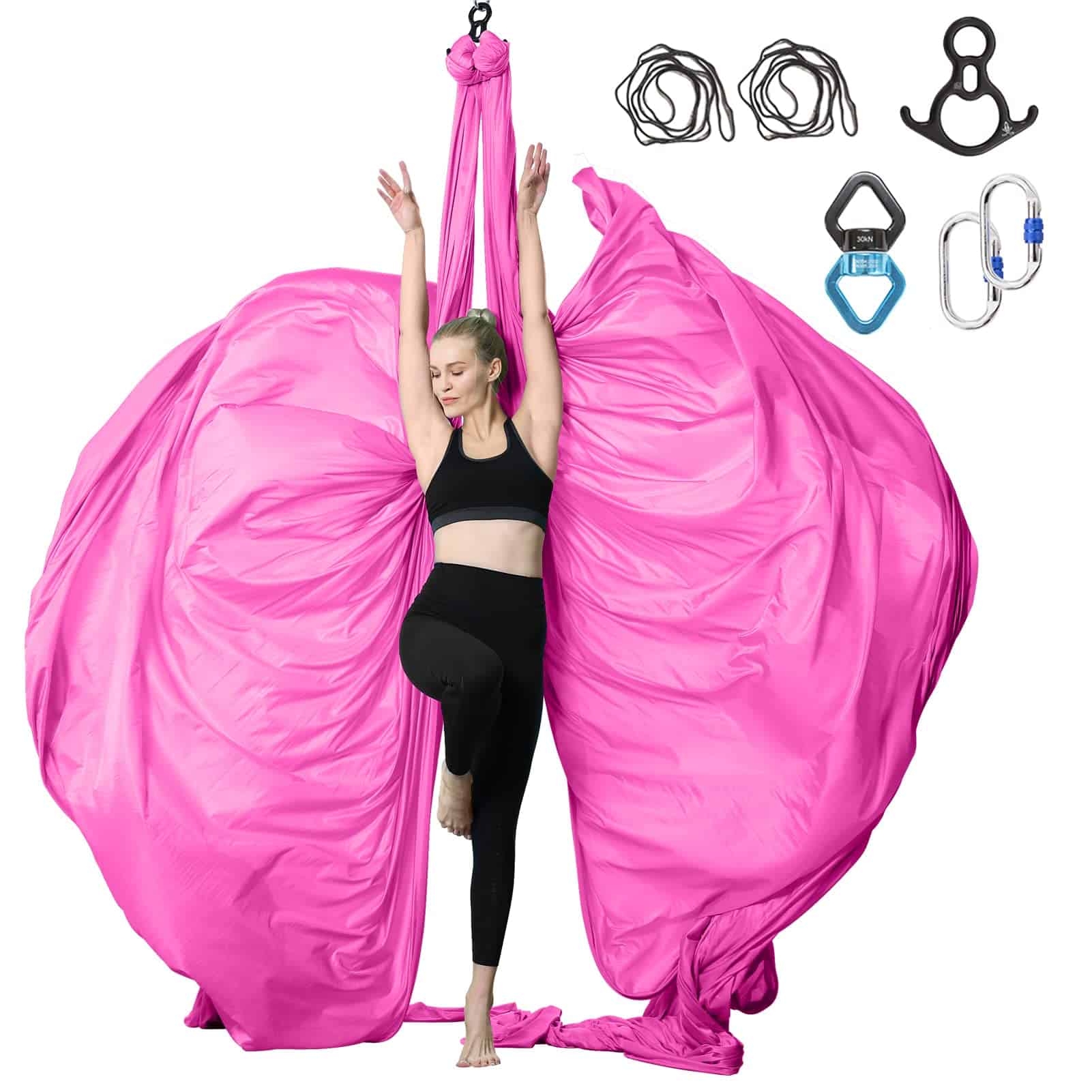 Conjunto de Columpio de Yoga Aéreo SKYPHAROS de 11 Yardas -