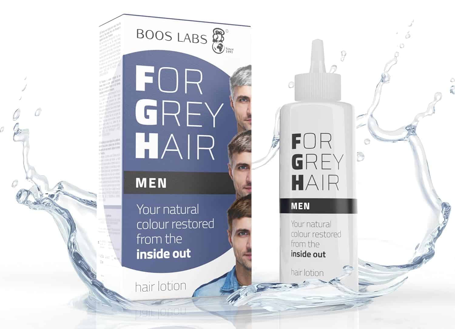 BOOS LABS Para Cabello Gris para Hombres - Recupera Tu