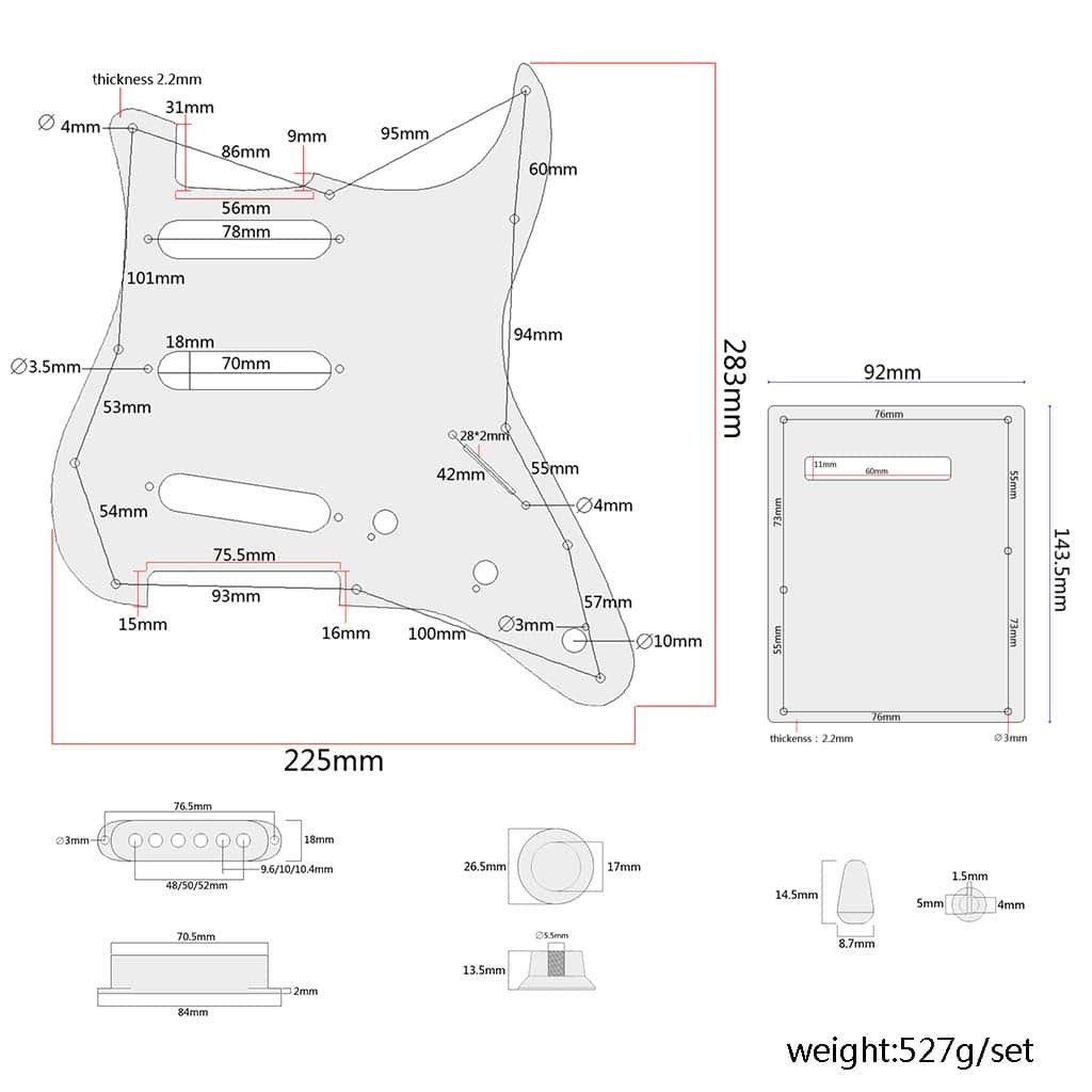 Alnicov Guitar Single Coil Pickups - Eletric Guitar - Imagen 6