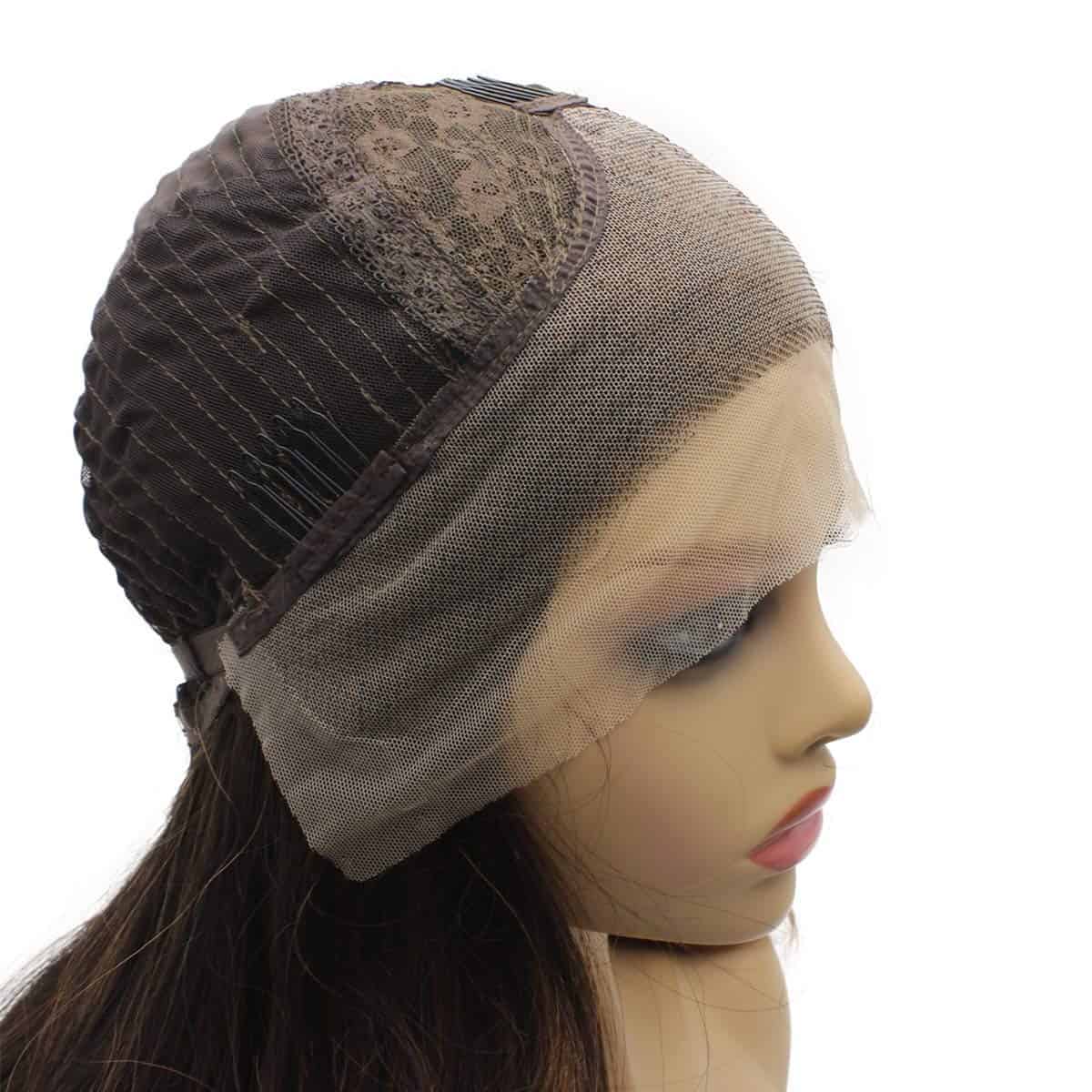 Pelucas Largas Onduladas Medio Mano Atada Ombre Auburn - Imagen 6