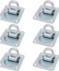 JOIKIT 6 Pack Anillos de Amarre Empotrados D-Ring, Anclajes