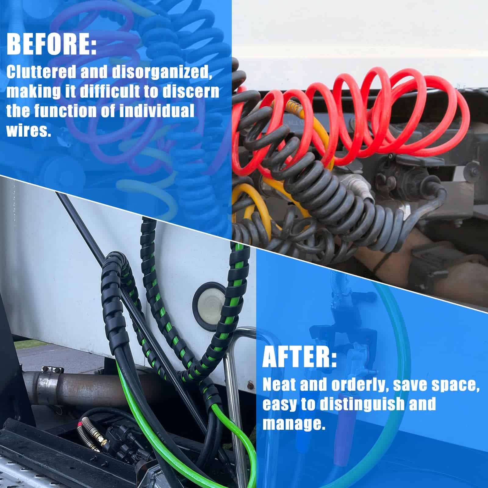 Kit de Manguera de Aire 3 en 1 de 15 pies ABS y Power - Imagen 7