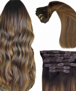 Extensiones de Cabello con Clip de Encaje de Cabello Humano