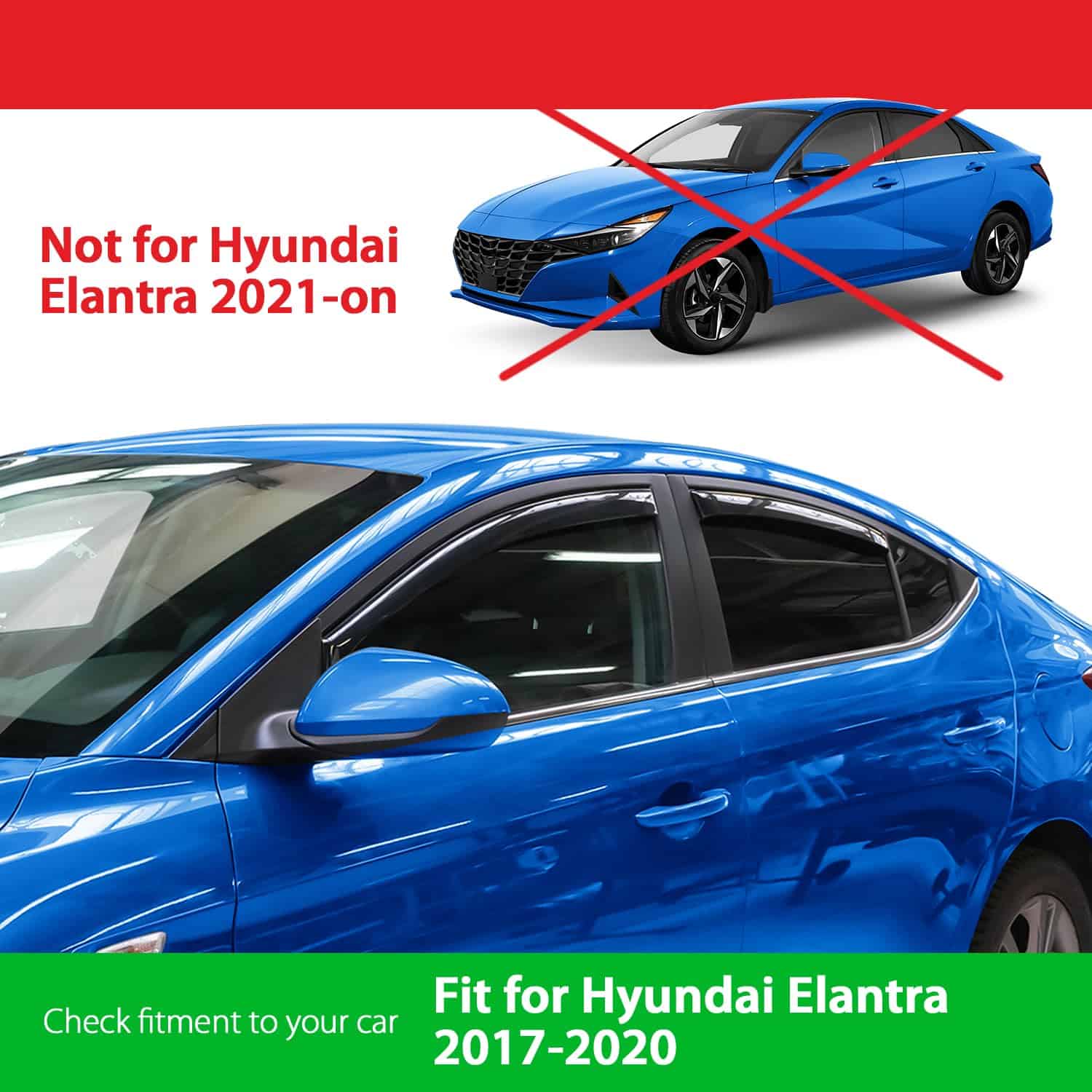 Deflectores de Ventana irrompibles Goodyear para Hyundai - Imagen 4