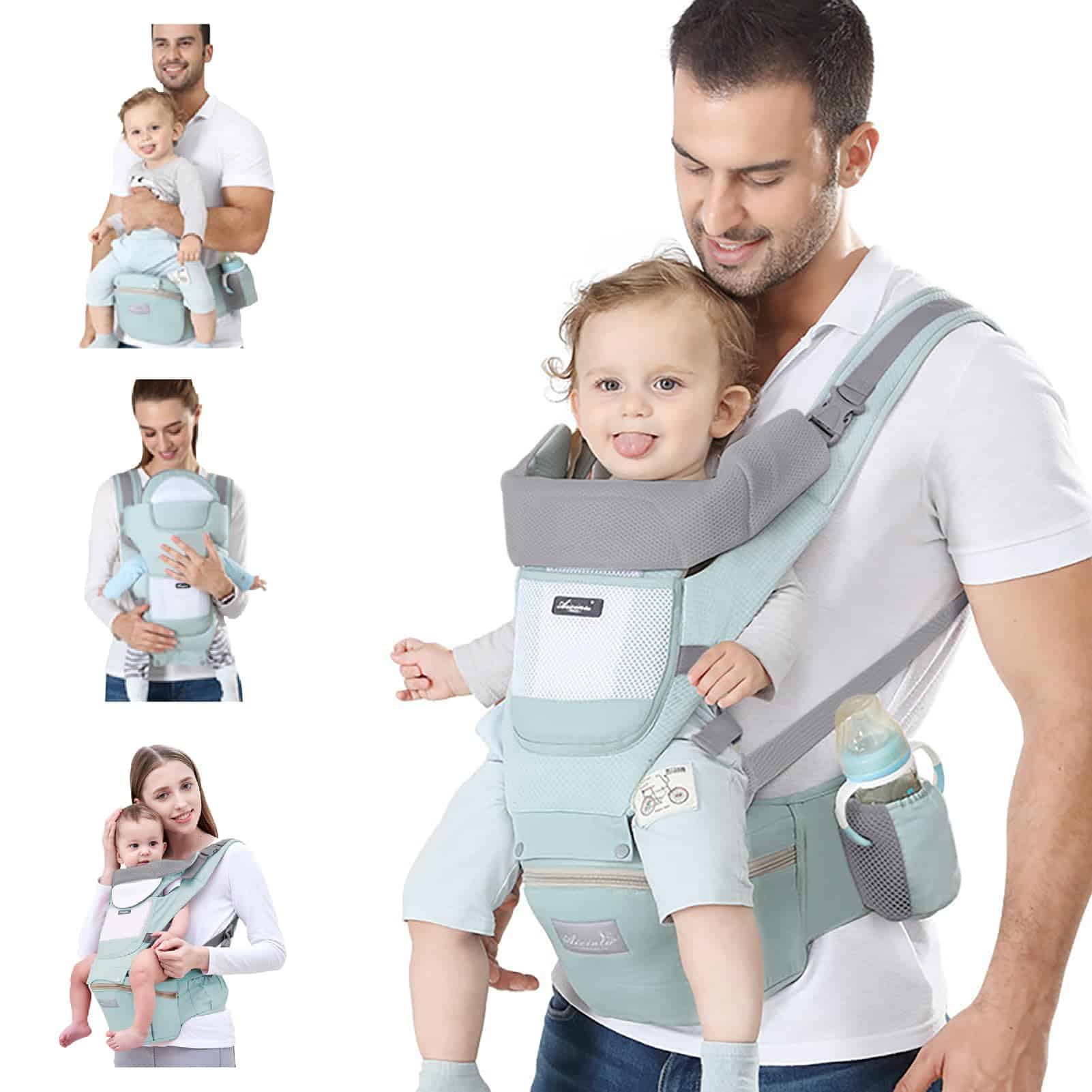 Mochila Portabebés Ocanoiy para Recién Nacidos y Bebés con