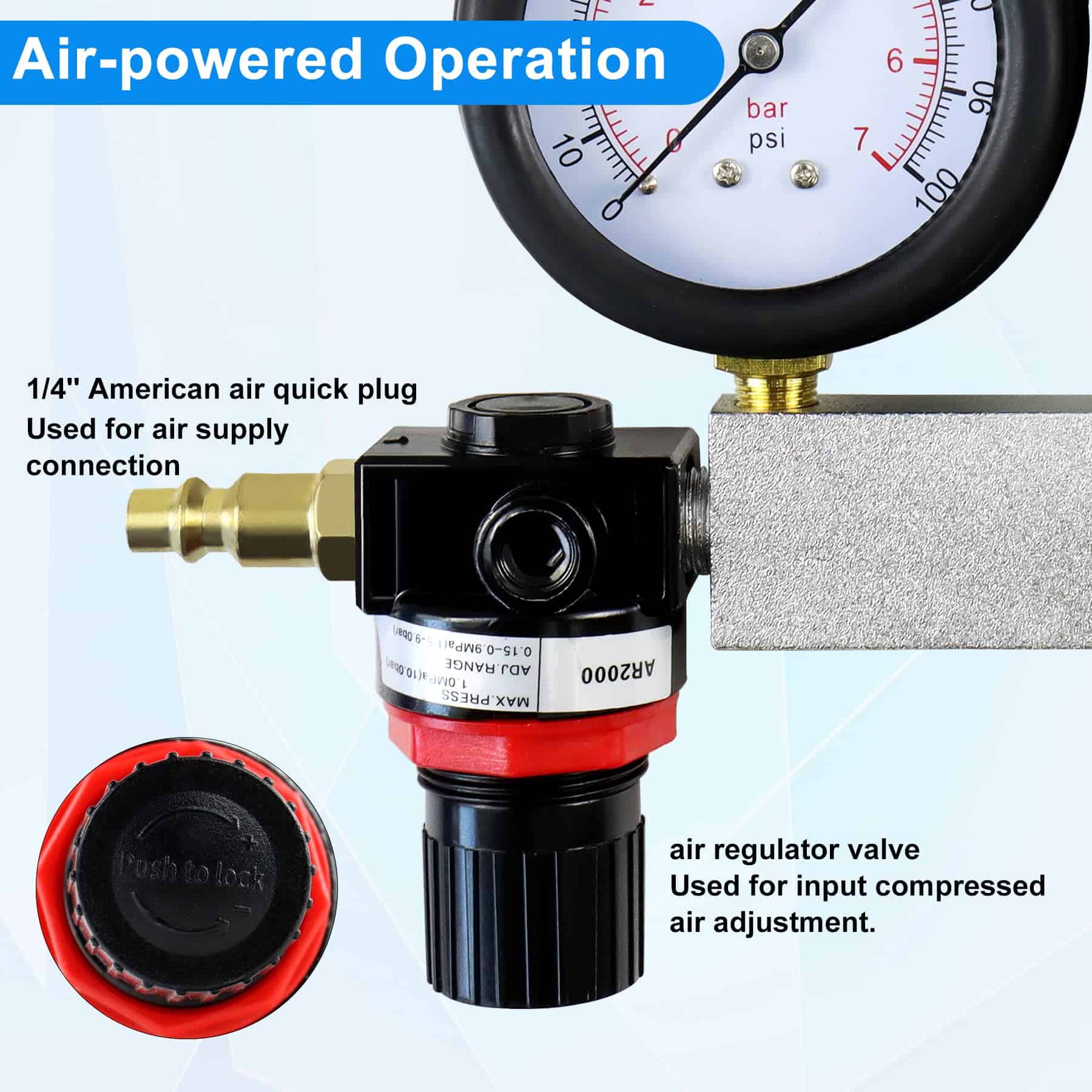 JoyFans Juego de Probador de Fugas en Cilindros, Tu-21 - Imagen 6