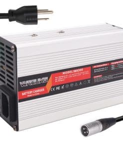 Cargador de batería de litio WAOUKS 50.4V 5A con Conector