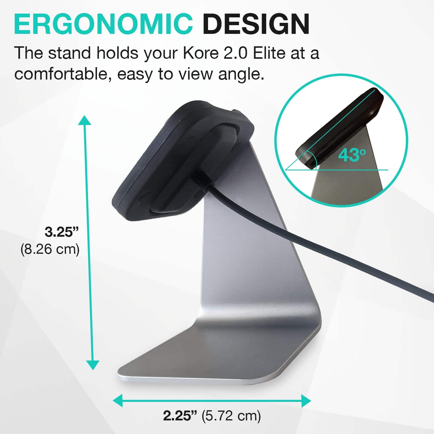 Base de carga para Smartwatch KORE 2.0 Elite - Soporte de - Imagen 4