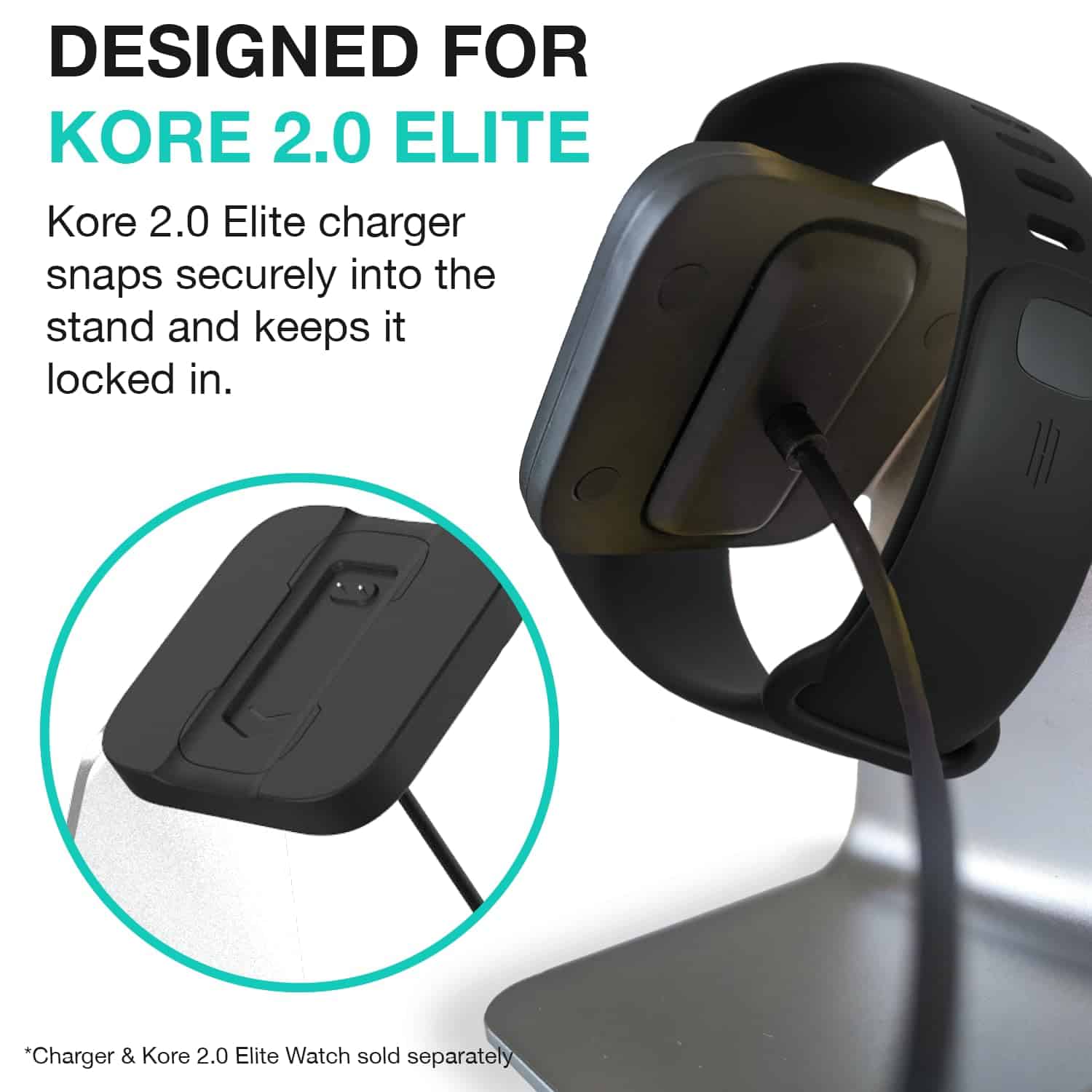 Base de carga para Smartwatch KORE 2.0 Elite - Soporte de - Imagen 6