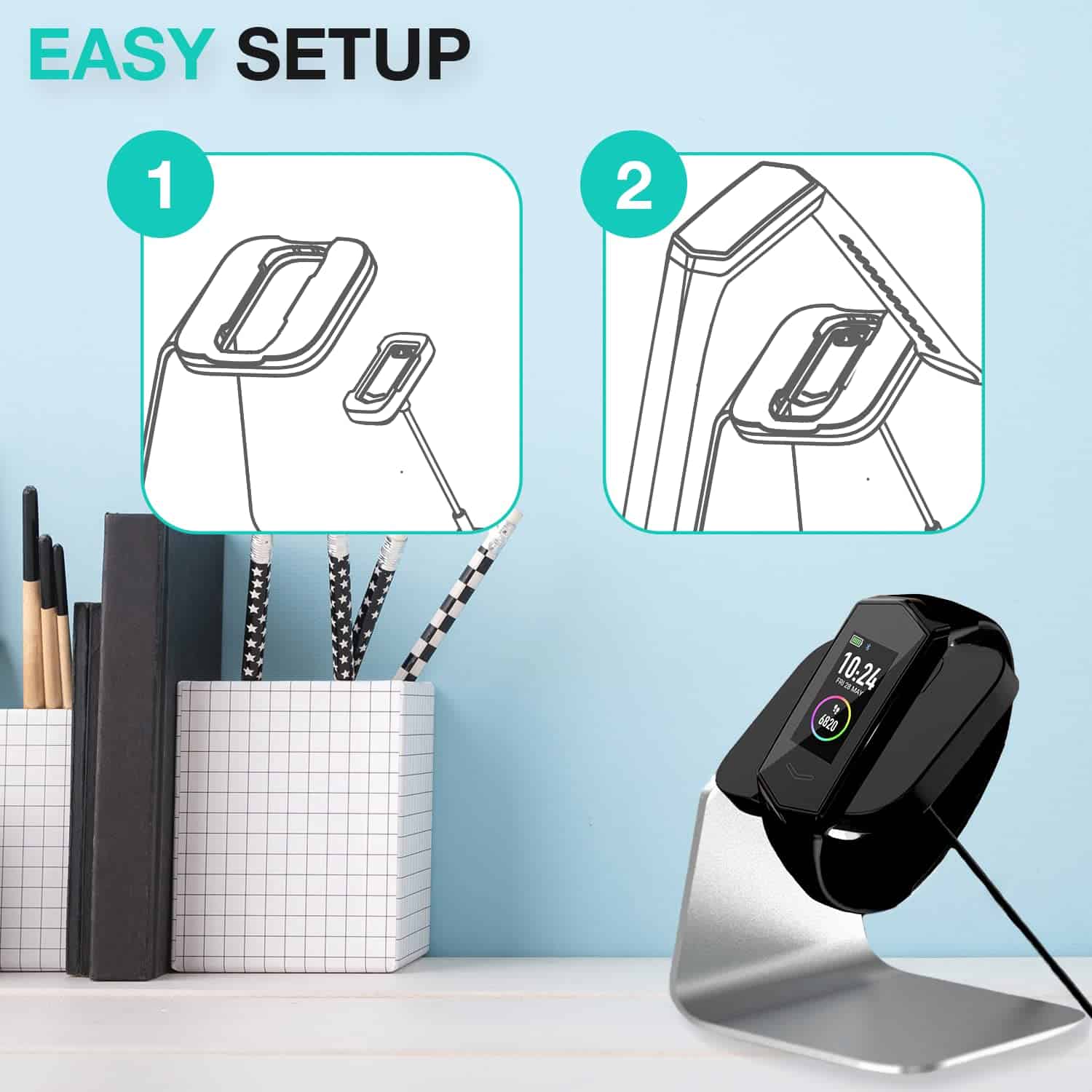 Base de carga para Smartwatch KORE 2.0 Elite - Soporte de - Imagen 9