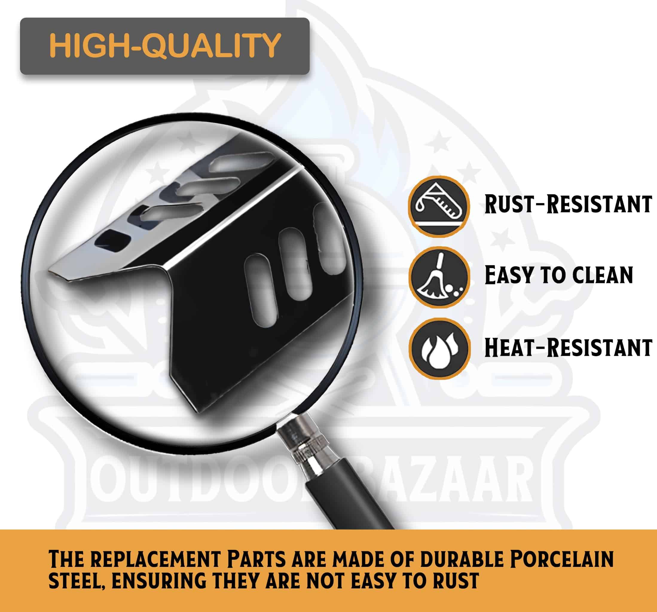 Set de Parrilla de Cocina Recubierta de Porcelana y Tres - Imagen 5