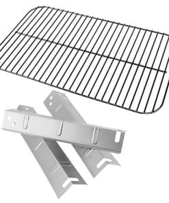 Set de Parrilla de Porcelana y 3 x Placas de Calor de Acero