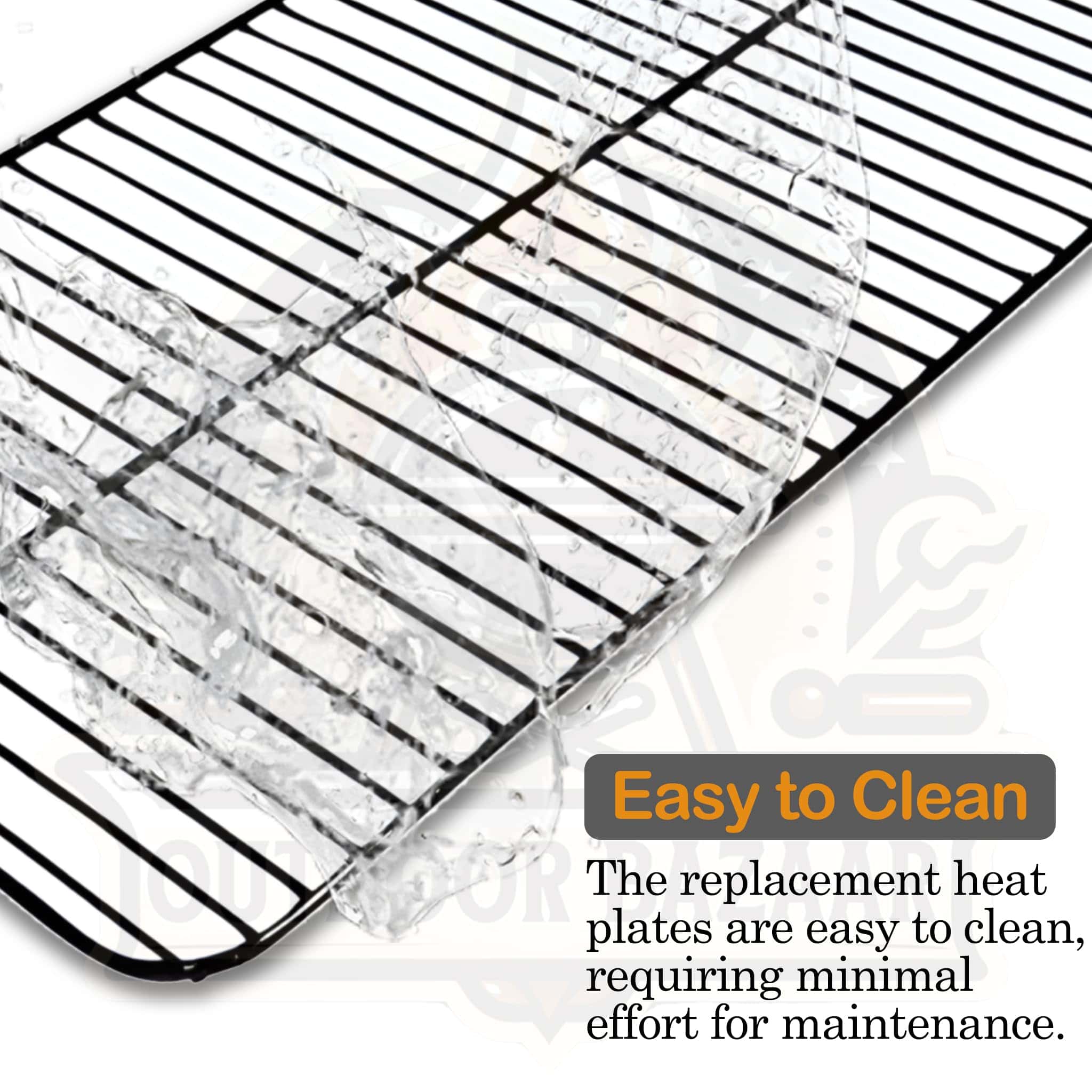 Set de Parrilla de Cocina de Acero Porcelanizado y Tres - Imagen 8