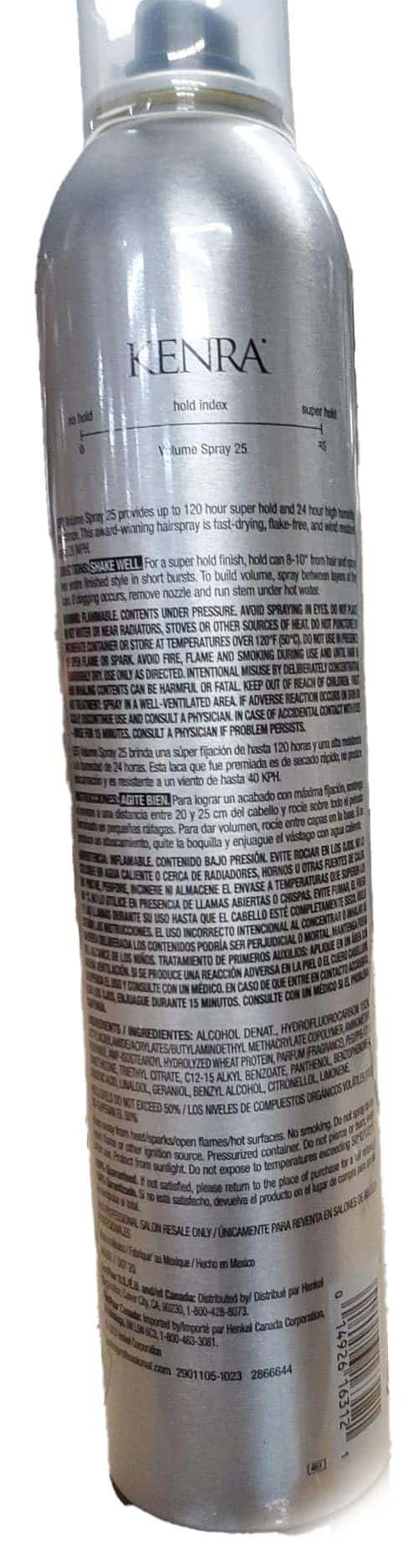 Laca para el cabello Kenra Professional Volume Spray #25, 2 - Imagen 7