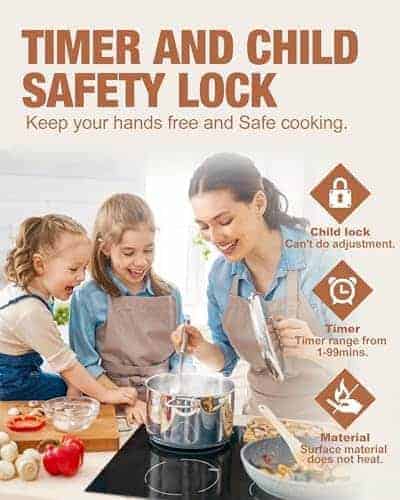 Placa de Inducción de 30 Pulgadas con 4 Quemadores - Imagen 6