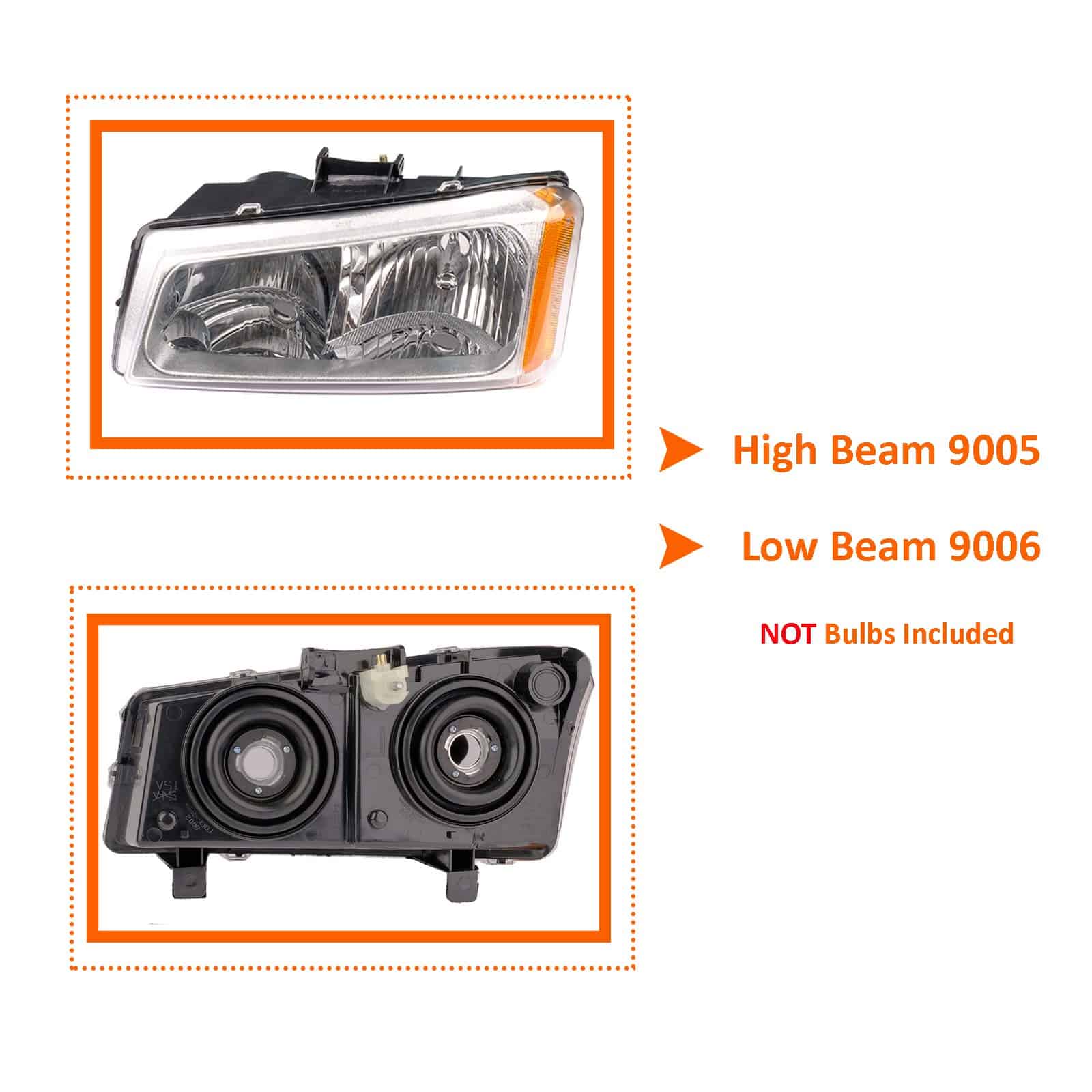 A&P Conjunto de Faros Delanteros para Silverado Avalanche - Imagen 3