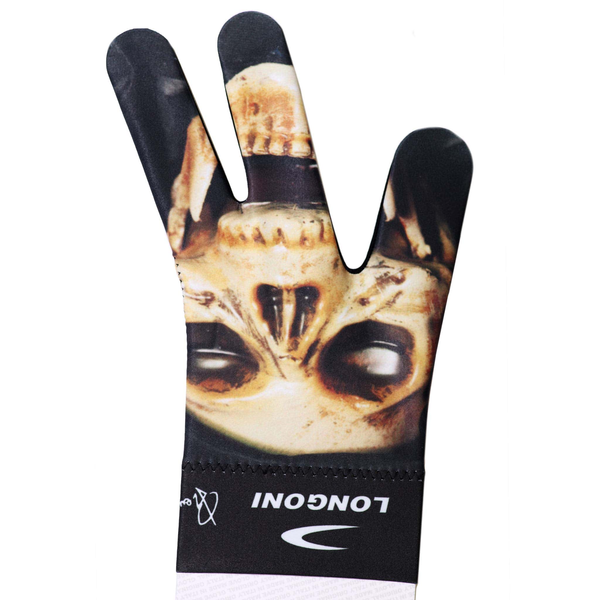Guante de Billar Longoni Fancy Skull 3 para Mano Izquierda - Imagen 5