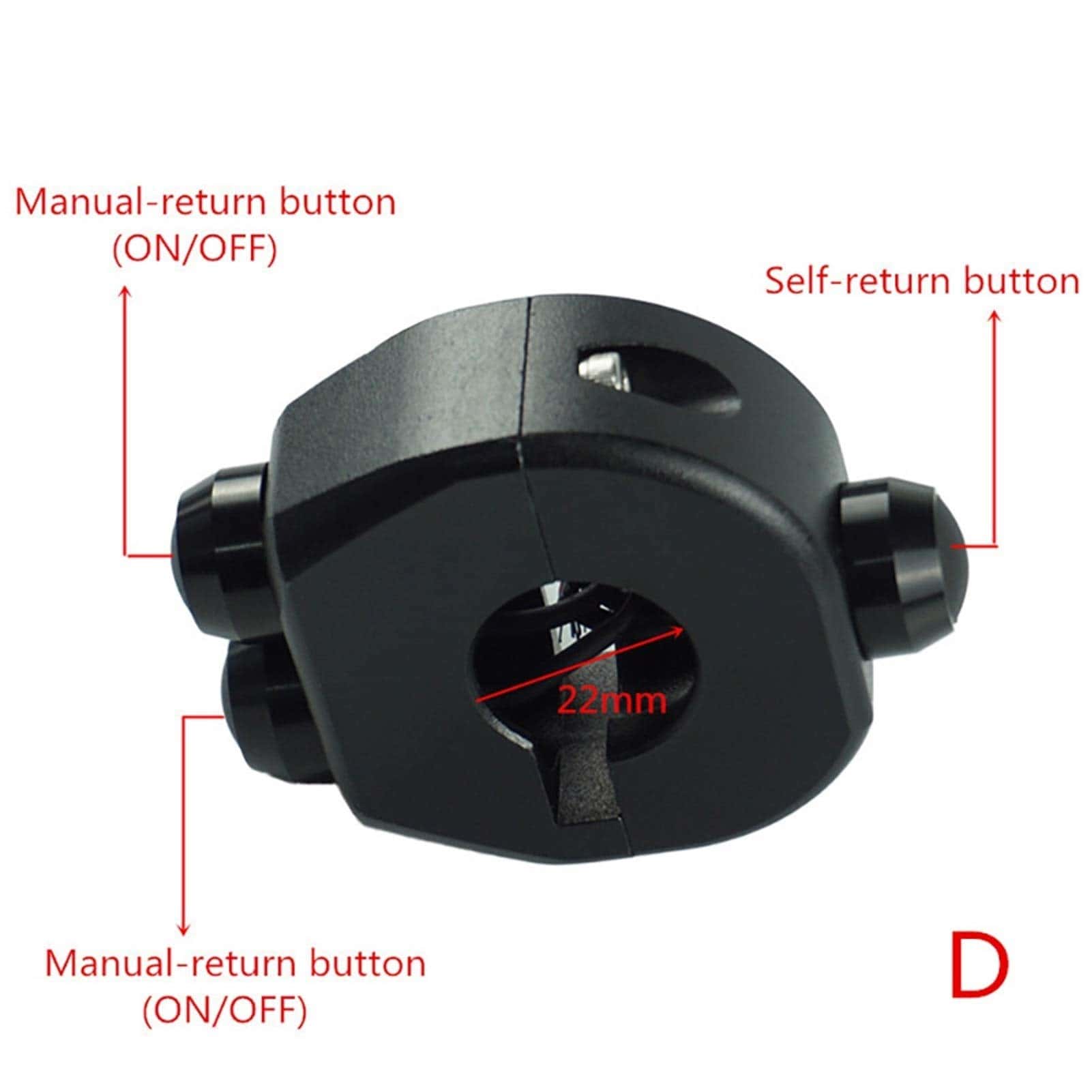 Control de interruptor del manillar de la motocicleta - Imagen 3