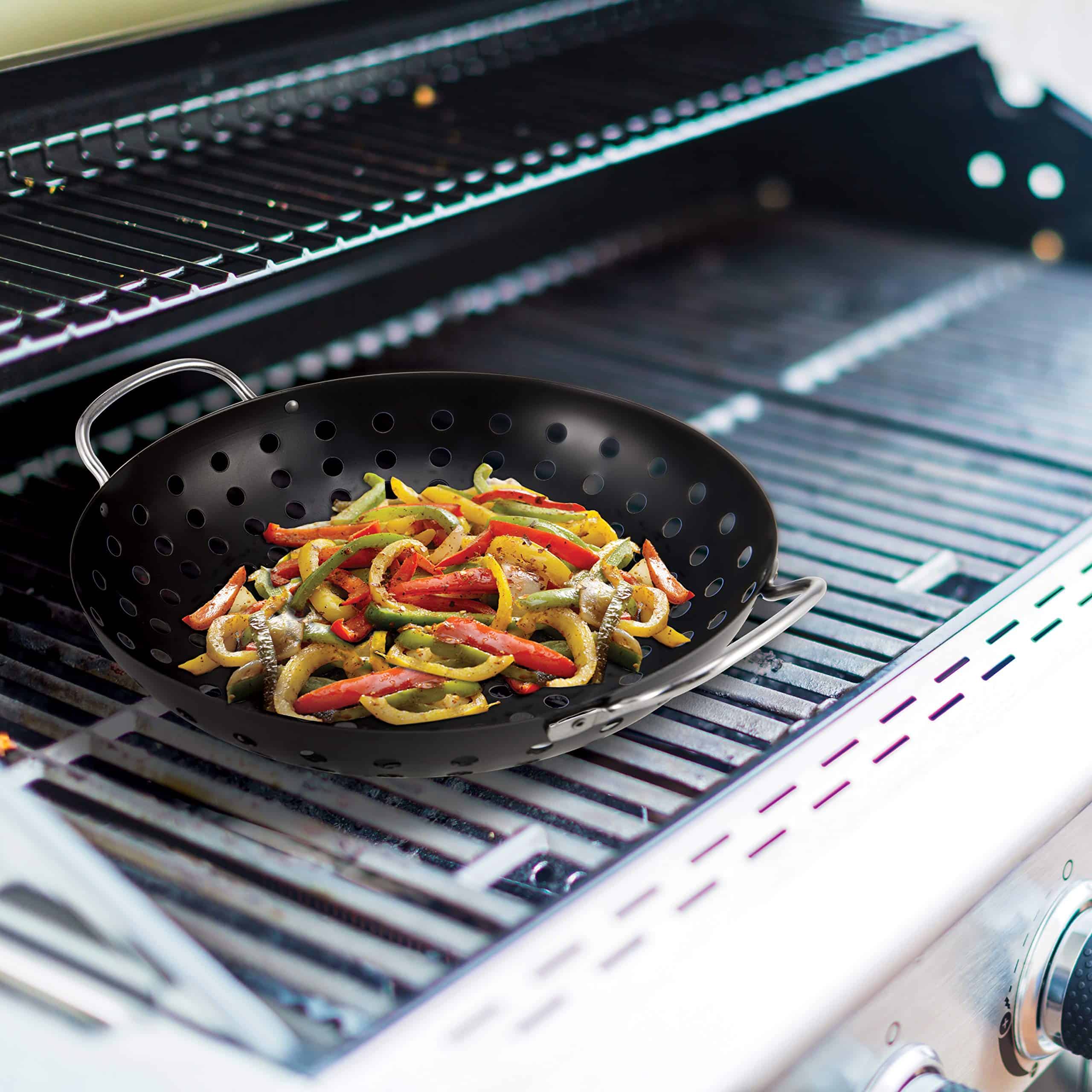 Wok Parrilla Redondo Antiadherente Farberware, 11 Pulgadas, - Imagen 6