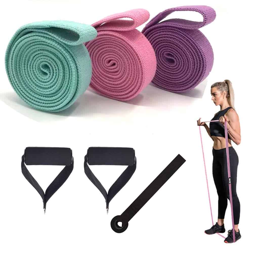 Set de Bandas de Resistencia Largas para Ejercicio con
