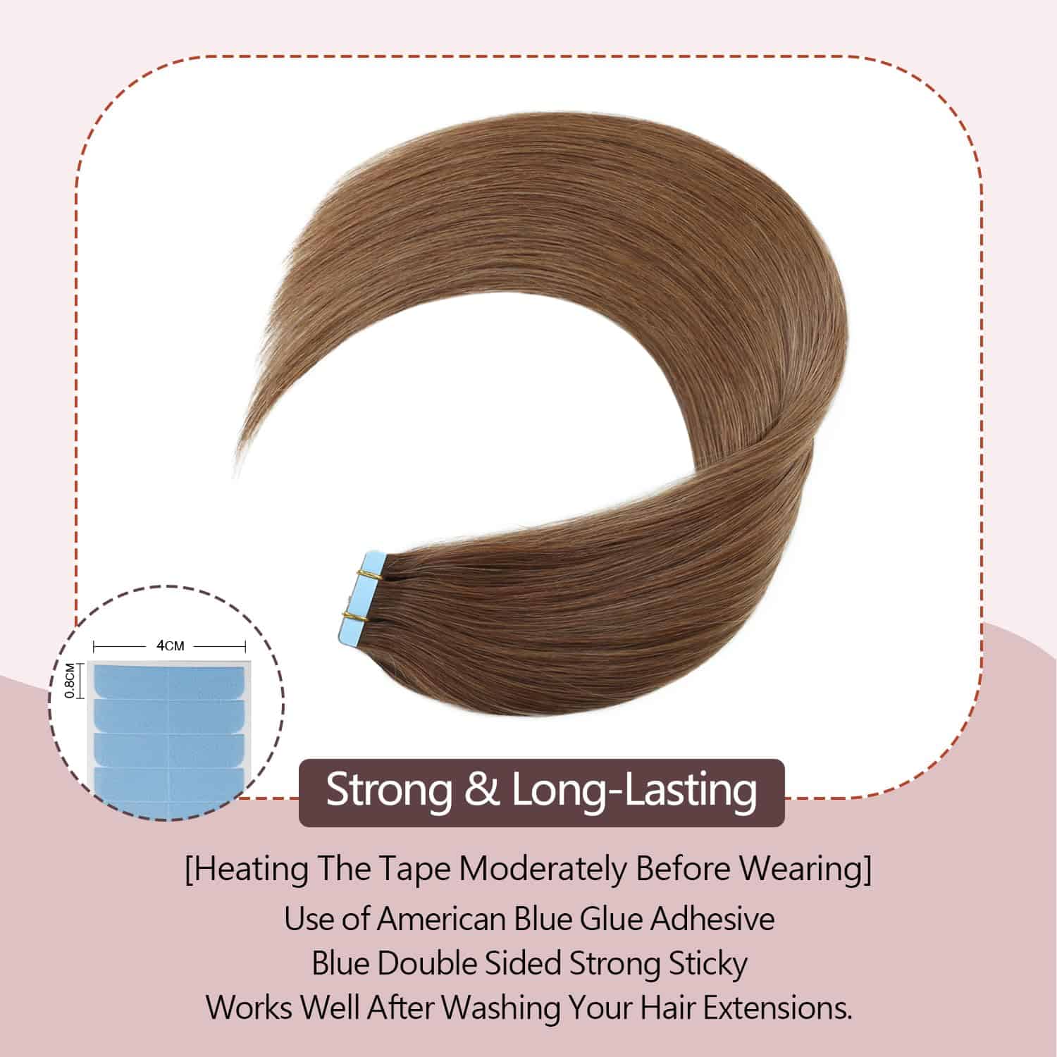 Extensiones de Cabello con Cinta Sunya de Cabello Humano 16 - Imagen 4