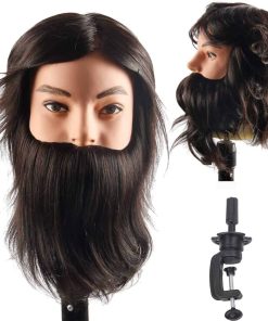 Cabeza de maniquí Zenyinfa para hombre con cabello humano