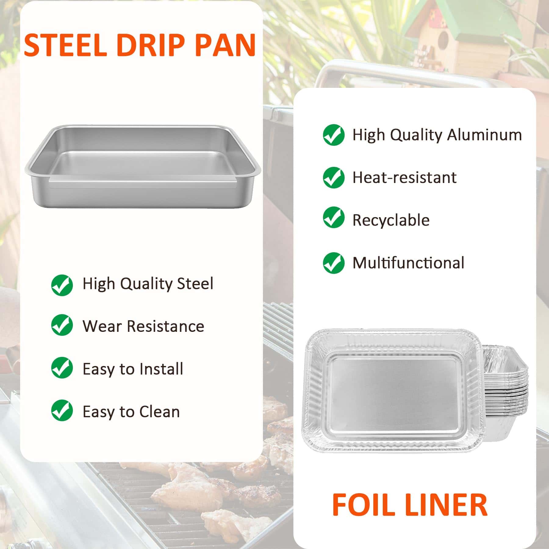 Bandeja de Captura de Grasa AJinTeby 93305 para Weber - Imagen 5