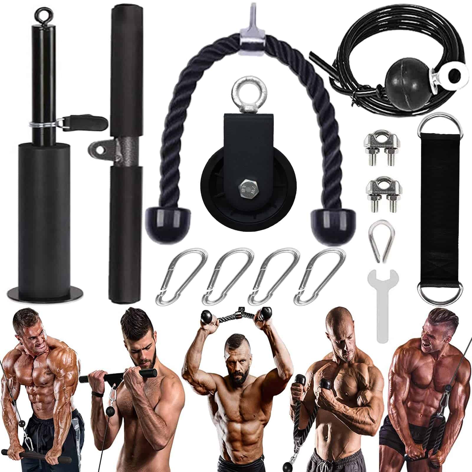 Sistema de Poleas de Cable de Peso para Gimnasio