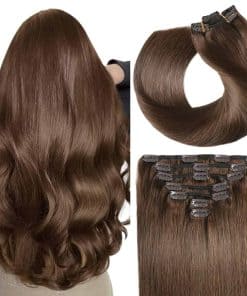 Extensiones de Cabello Clip SUYYA de Pelo Humano Real, 14