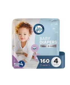 Pañales para Bebé Ditto Talla 4 (160 Unidades) - Pañales